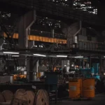 A factory filled with lots of machines and machinery